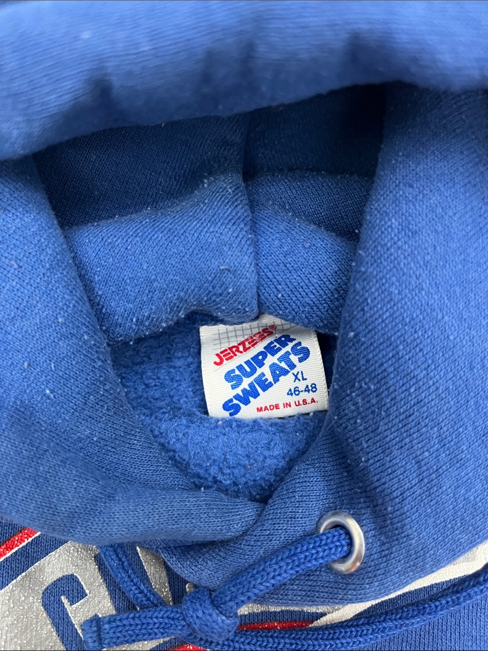 VINTAGE BUFFALO BILLS Hoodie 1991 AFC Champs - Picture 8 of 9